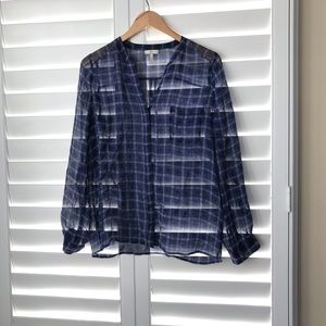 Joie Plaid Button Down Shirt S